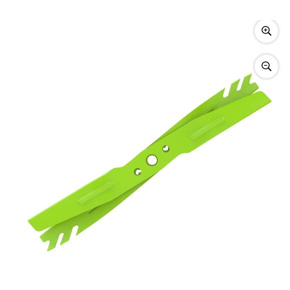 Greenworks 21 inch Dual Mulching Blades Part 1816302, 2 Blades Included new - Picture 1 of 4